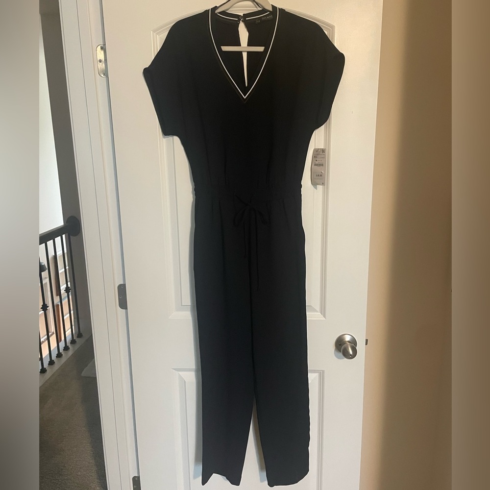 NWT ZARA navy jumpsuit XS